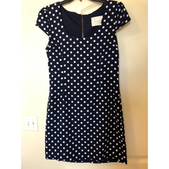 Coincidence and Chance Navy Polka Dot Dress - Picture 3 of 8